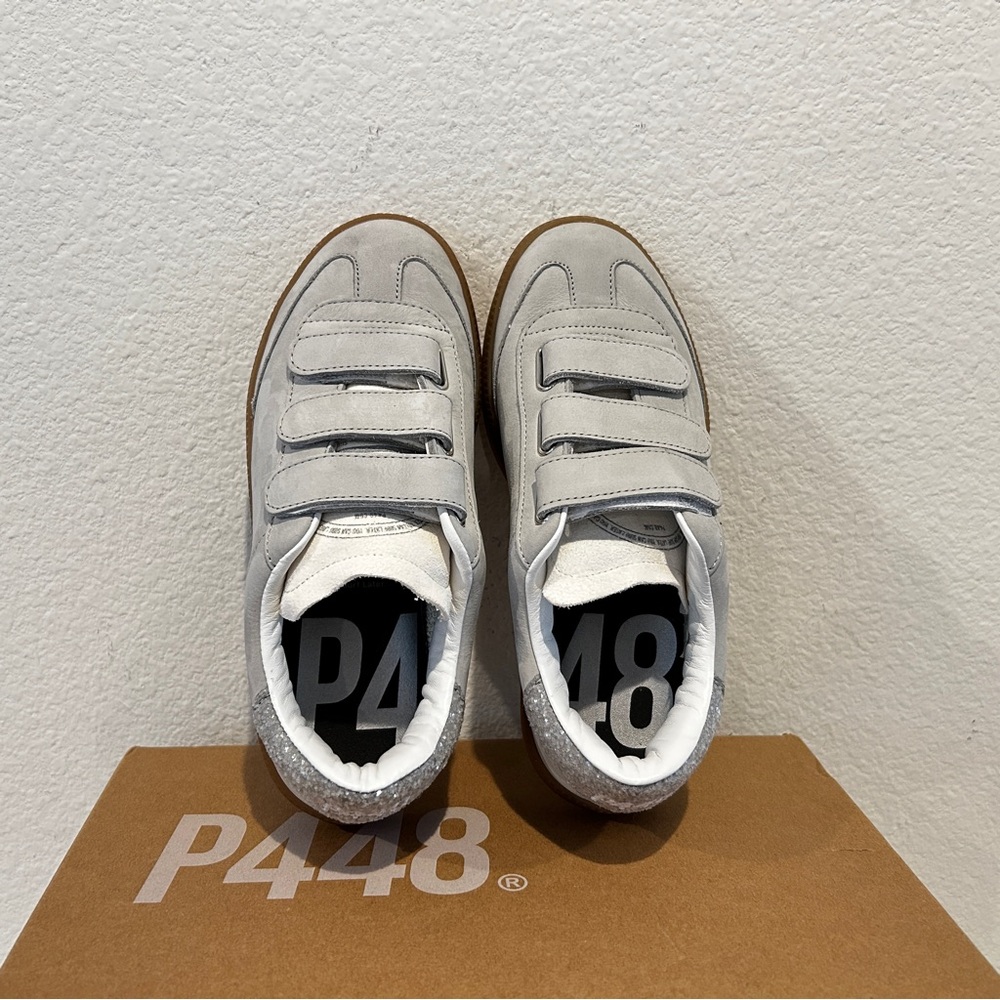 P448 Women's Capri Sneakers Glitter/Pearl, Size 36, New in Box - Picture 2 of 9